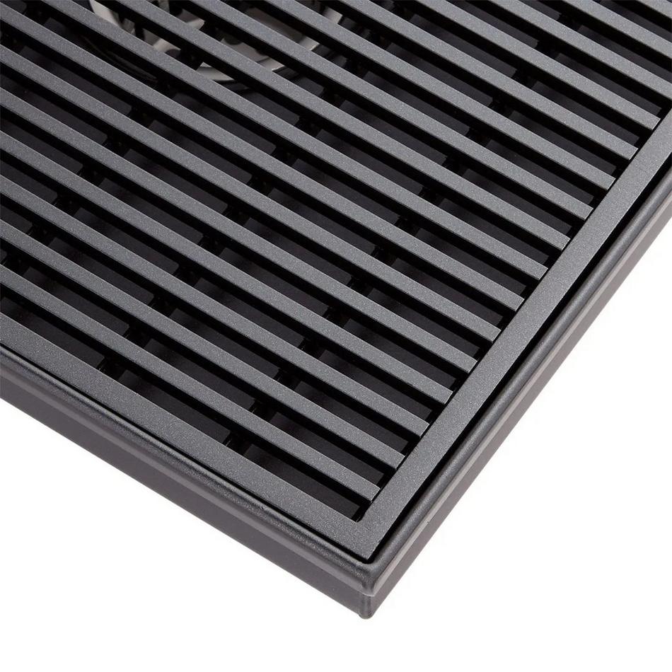 4" Carmen Square Shower Drain - Polished Brass, , large image number 7