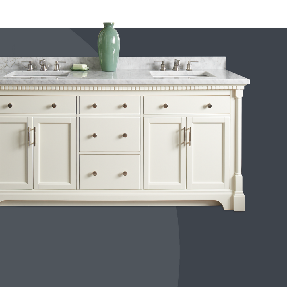 72" Claudia Vanity in Bright White