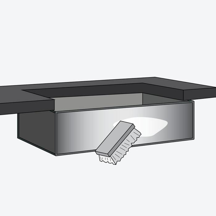 Clean Stainless Steel Method 4: Step 3 - Scrub the area with a dampened rag or soft-bristled brush