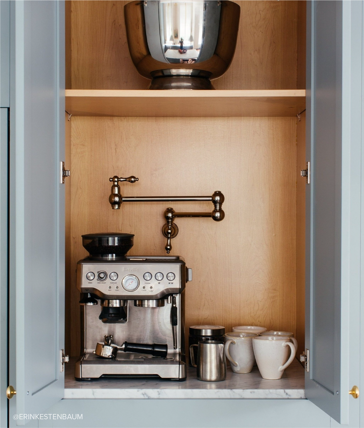 Coffee corner with the Traditional Pot Filler - Chrome