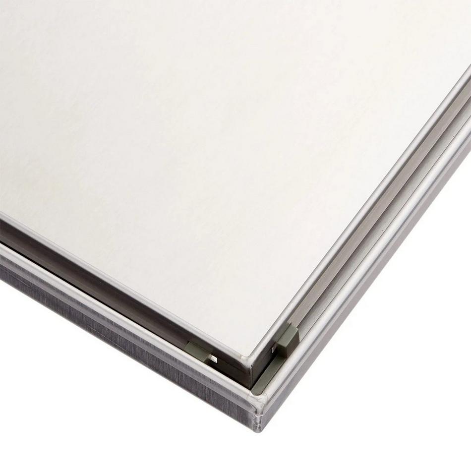 6" Cohen Square Tile-In Shower Drain - Brushed Stainless Steel, , large image number 9