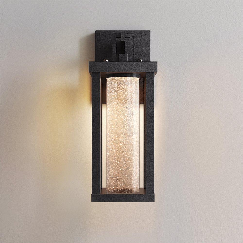 black outdoor sconce