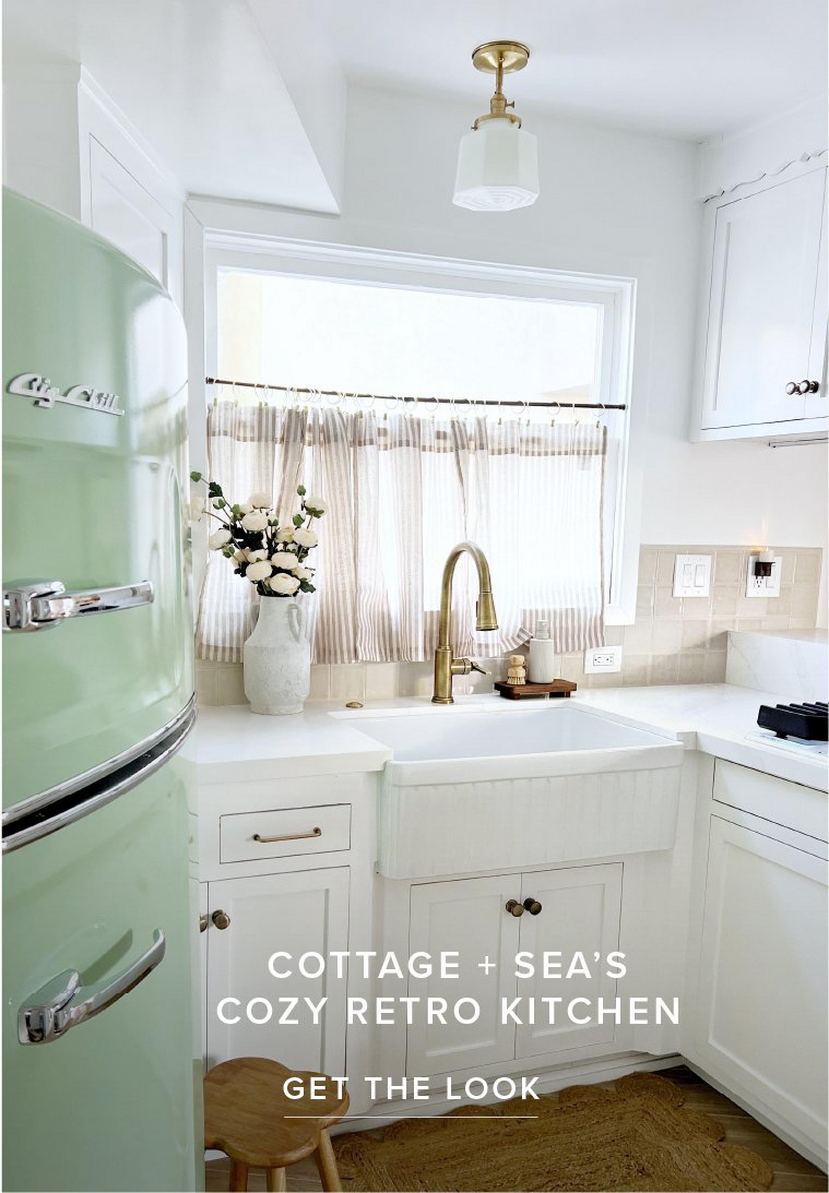 Cottage + Sea’s Cozy Retro Kitchen