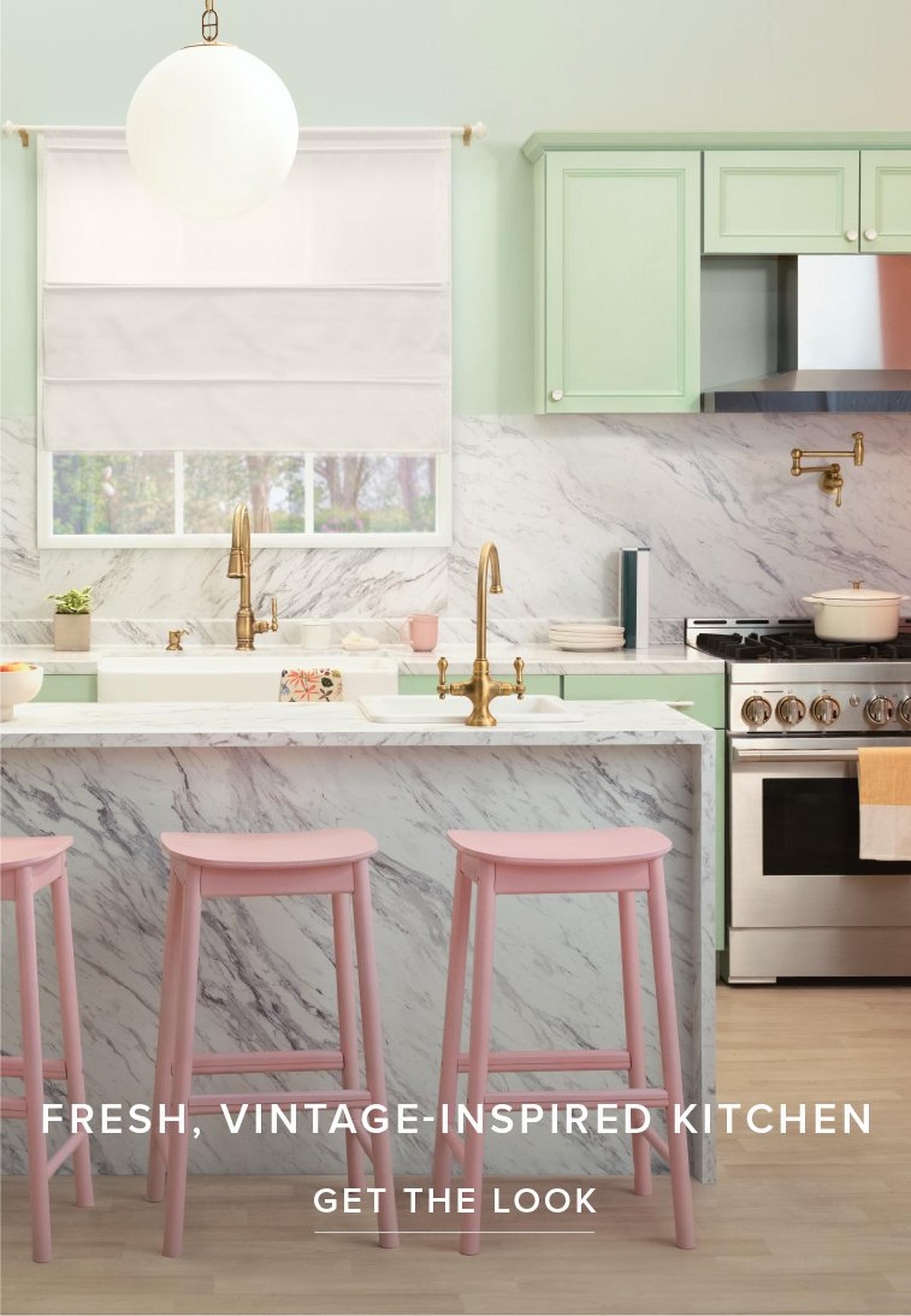 Fresh, Vintage-Inspired Kitchen