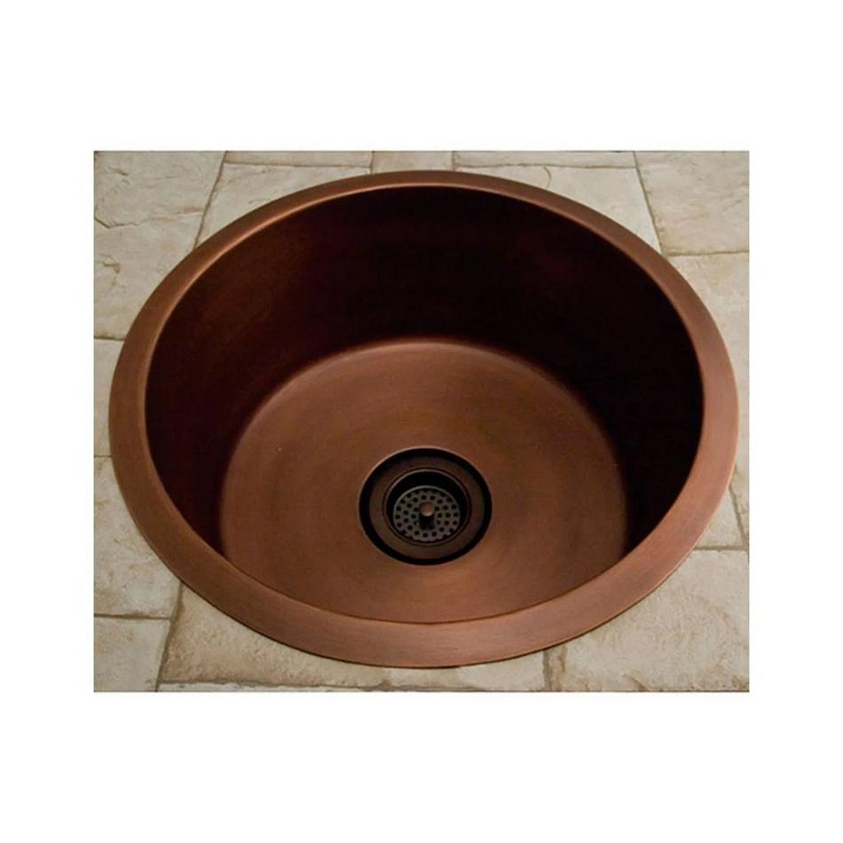 18" Portia Copper Drum Sink, , large image number 0