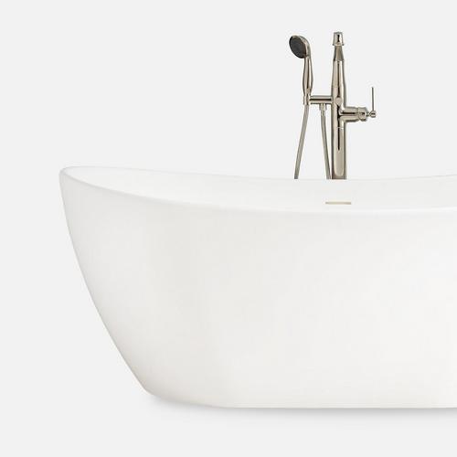 69" Audrey Acrylic Soaking Doubled Ended Clawfoot Tub