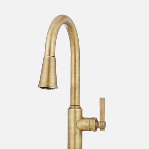 Levi Kitchen Faucet with Pull-Down Spring Spout - Brushed Nickel