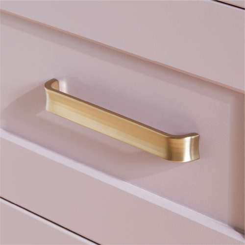 Dolorue Arched Cabinet Pull in Golden Champagne