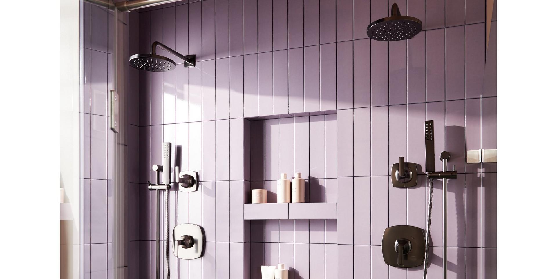 Sefina Pressure Balance Shower Valve and Hand Shower in Gunmetal