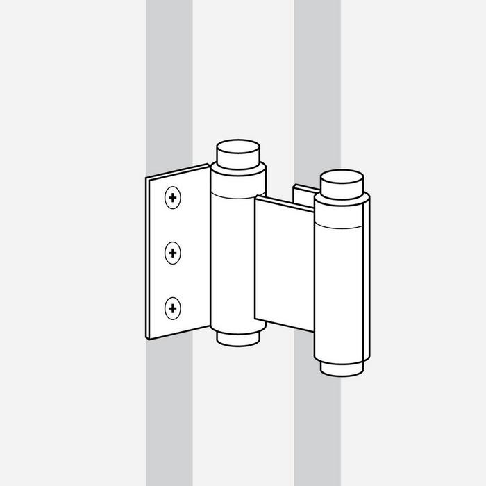 Illustration of a Double-Action Spring Hinge
