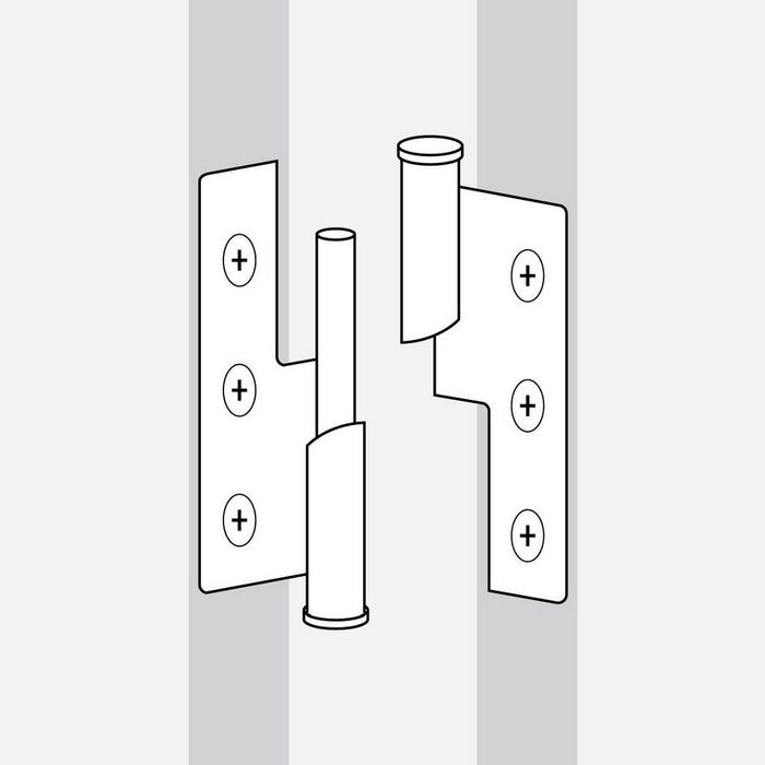Illustration of a Lift-Joint Or Loose-Joint Hinge