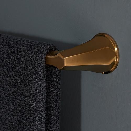 Elita Towel Bar in Brushed Gold