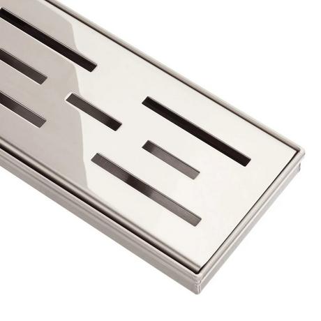 24" Effendi Linear Shower Drain - Polished Stainless Steel