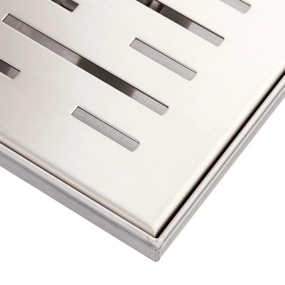 Adelphi Square Shower Drain - Brushed Nickel | Brass | Signature Hardware 481861