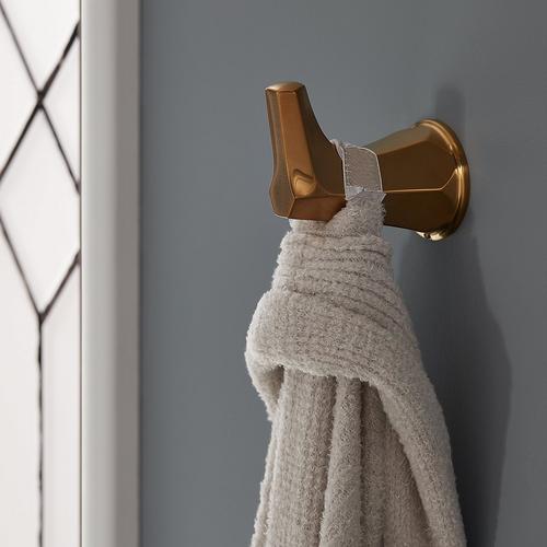 Elita Robe Hook in Brushed Gold