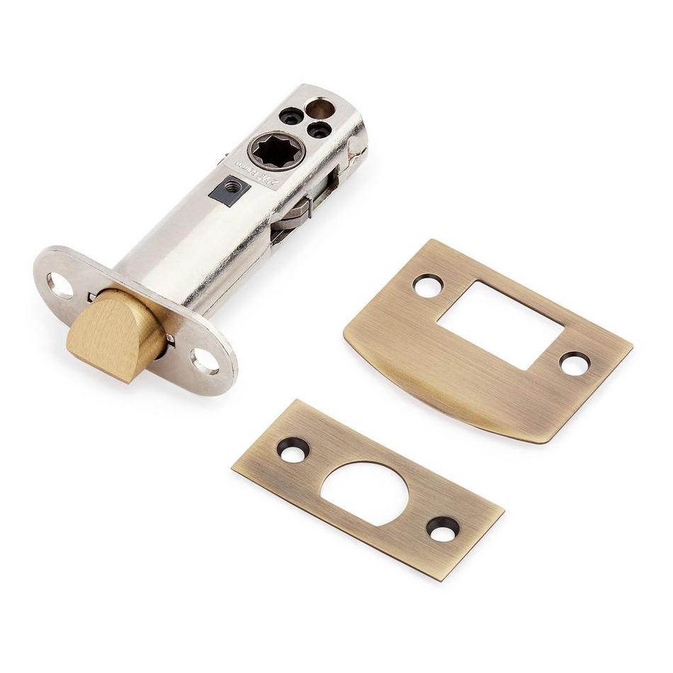 Aurick Solid Brass Entrance Door Set - Lever Handle - 2-3/8" Backset - Left Hand - Antique Brass, , large image number 1