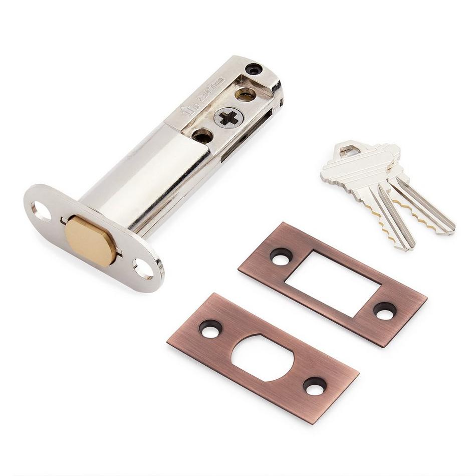 Aurick Solid Brass Entrance Door Set - Lever Handle - 2-3/4" Backset - Left Hand - Oil Rubbed Bronze, , large image number 2
