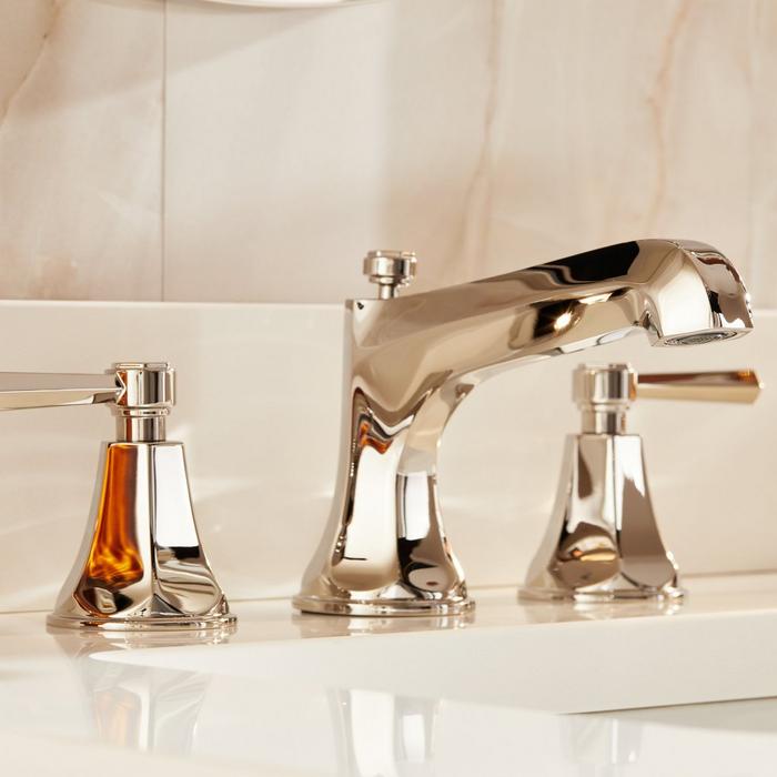 Elited Widespread Bathroom Faucet in Polished Nickel