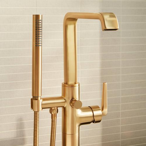 Drea Freestanding Tub Faucet - Brushed Gold