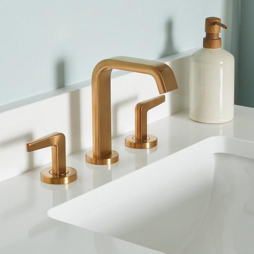 Drea Widespread Bathroom Faucet - Brushed Gold