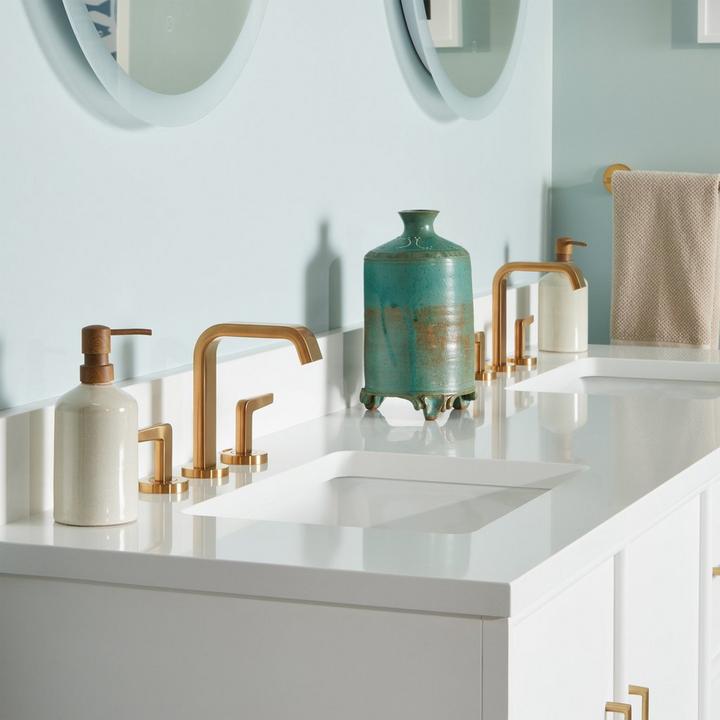 Drea Widespread Faucet - Brushed Gold