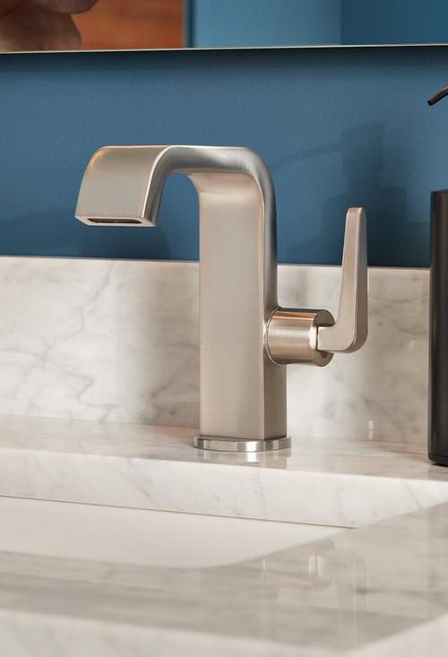 Drea Single-Hole Bathroom Faucet in Brushed Nickel