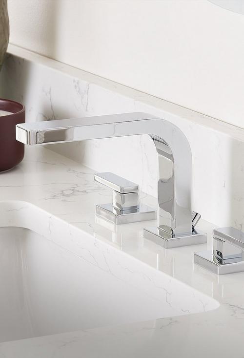 Hibiscus Widespread Bathroom Faucet in Chrome