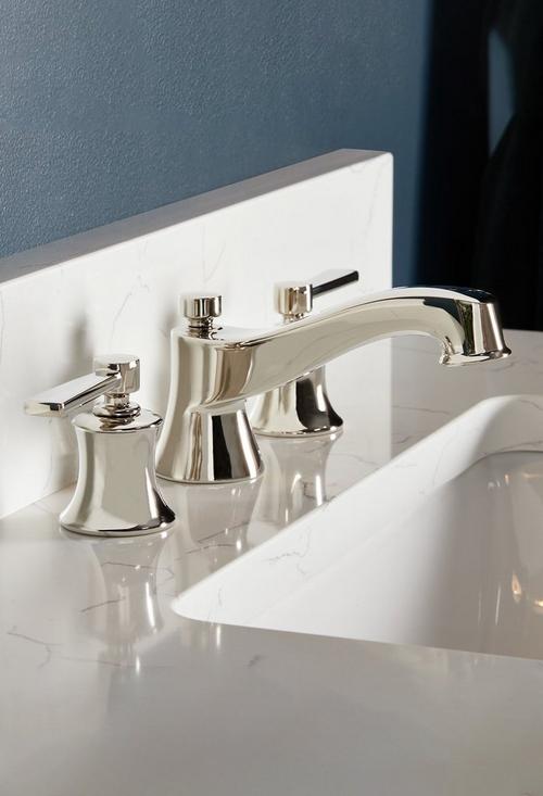 Pendleton Widespread Bathroom Faucet in Polished Nickel