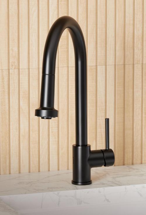 Ridgeway Pull-Down Kitchen Faucet in Matte Black