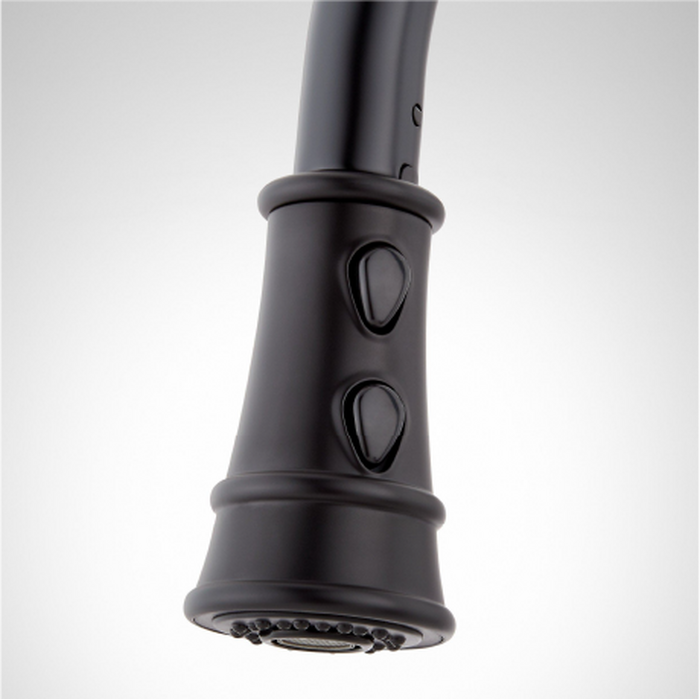 matte black finish swatch for bath and kitchen faucets