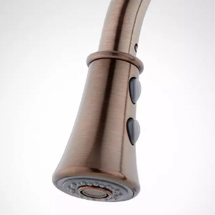 oil rubbed bronze finish swatch for bath and kitchen faucets