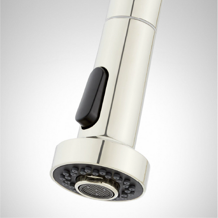 polished nickel finish swatch for bath and kitchen faucets
