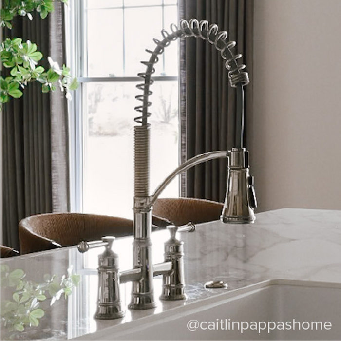 Beasley Bridge Kitchen Faucet - Stainless Steel
