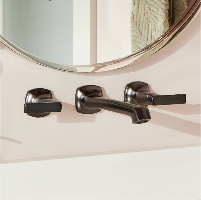 Sefina Wall-Mount Bathroom Faucet - Gunmetal