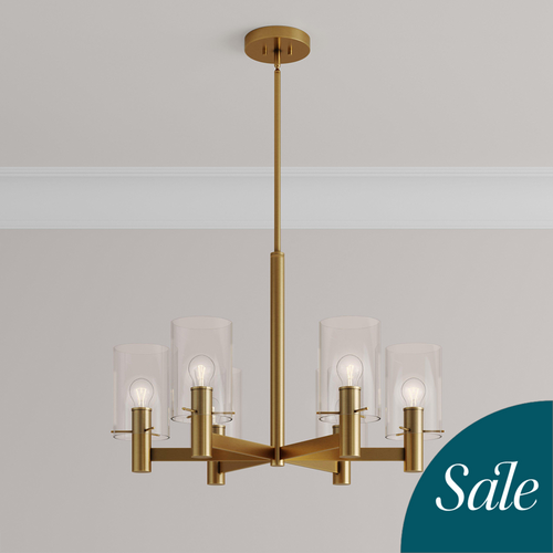 Andreo 6-Light Pendant in Brushed Gold