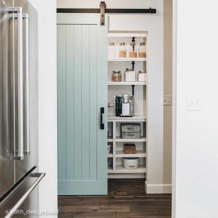 60" Hal Barn Door Hardware Kit in Black for functional kitchen design