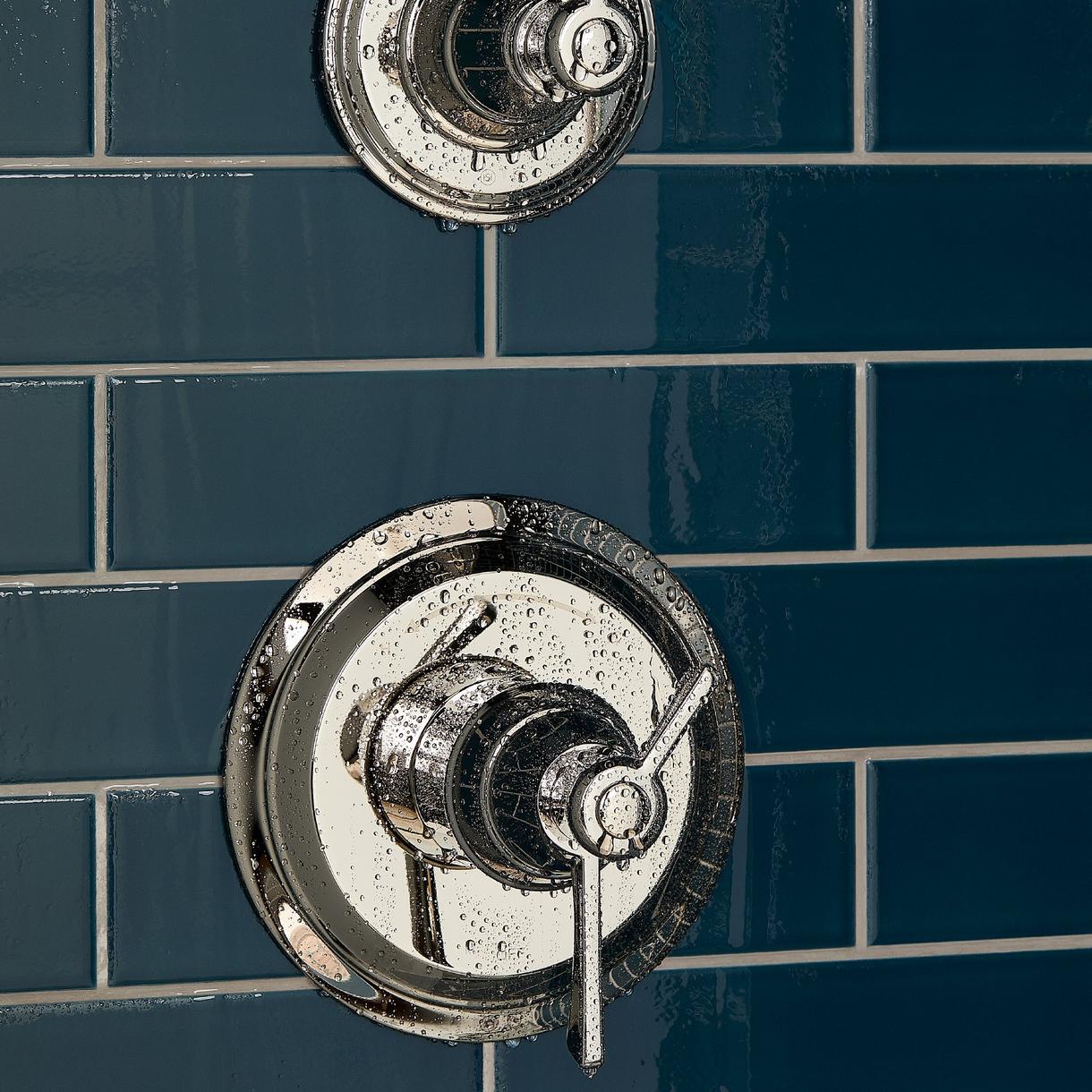 Marceau Dual Control Pressure Balance Shower Trim - Lever Handles - Chrome