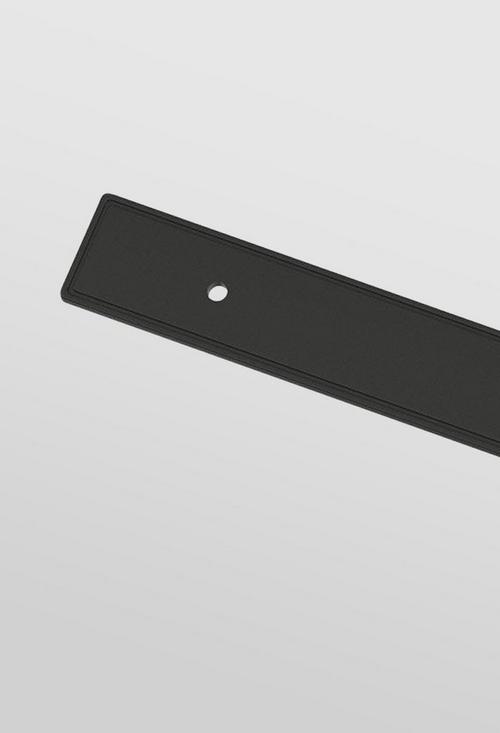 Contemporary Cabinet Pull Backplate in Matte Black