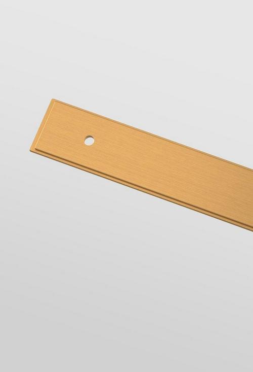 Traditional Cabinet Pull Backplate in Brushed Gold