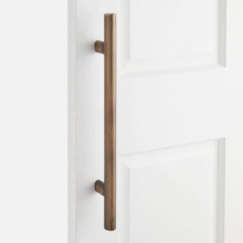 Kobe Solid Brass Door Pull in Antique Brass