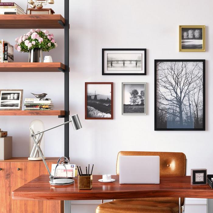 small home office design with modern decor