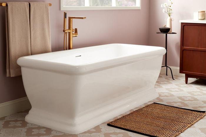 Remove scratches from acrylic tub - 69" Serafini Freestanding Acrylic Tub