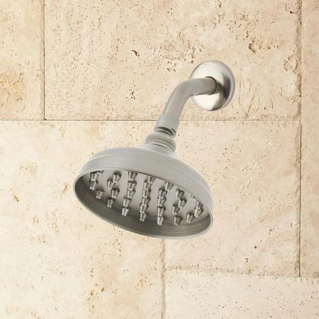 Wall-Mount Inglis Nozzle Rainfall Shower Set with Modern Lever Handle