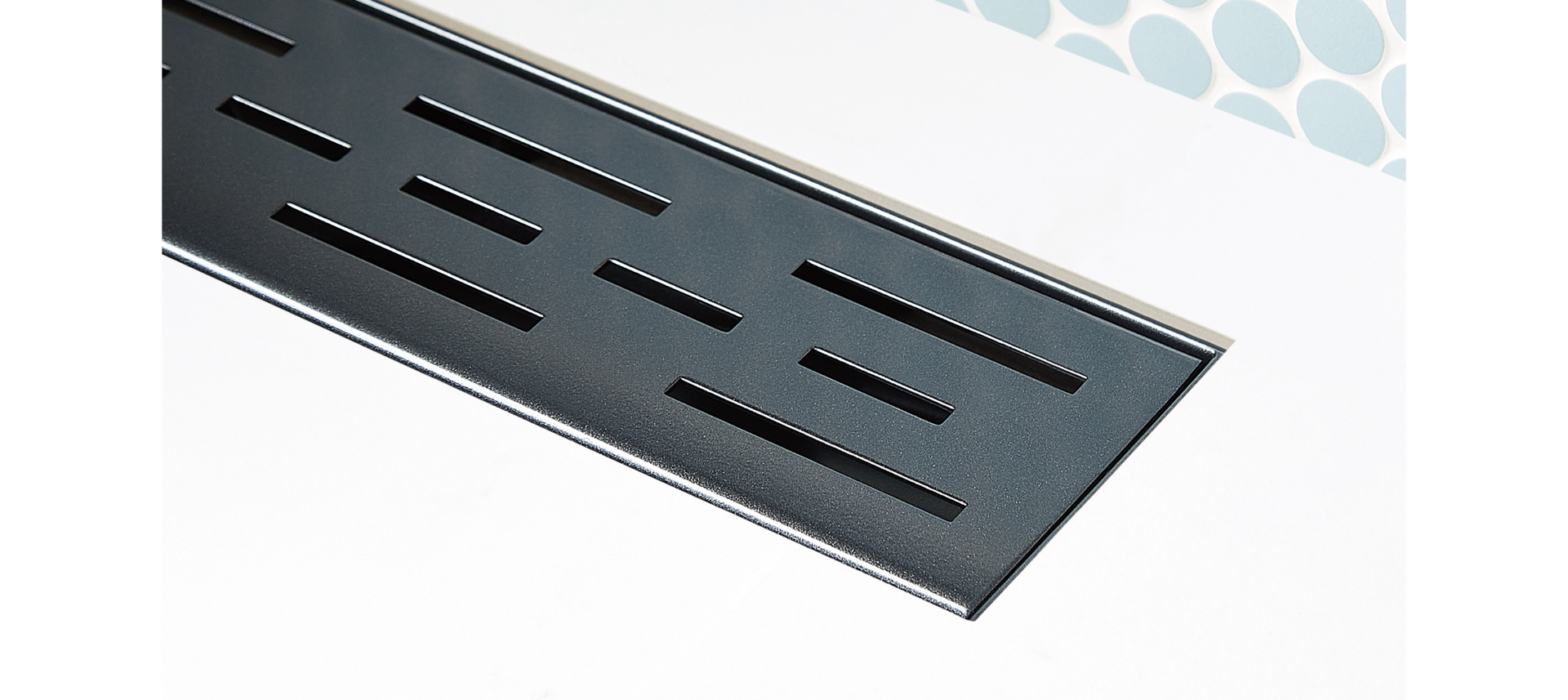 Stainless Steel Linear Drain for Curbless Shower, GRATE & FLANGE