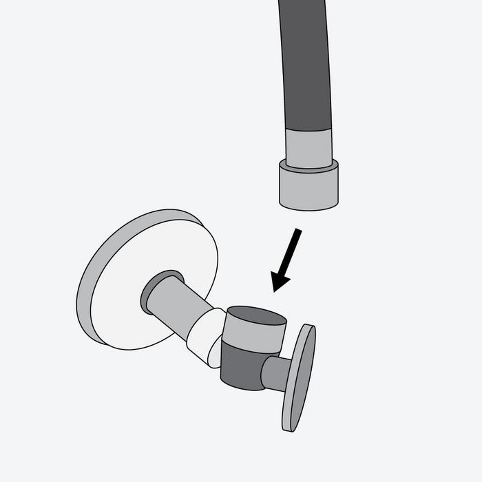 Step 5 - attach the water supply and drain lines