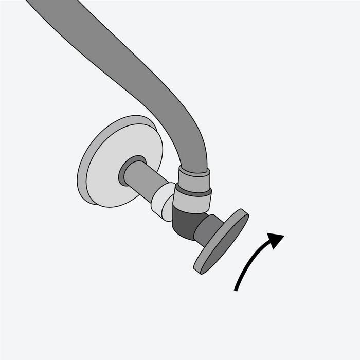 toilet installation step 8 - connect the water supply tubes, turn on the water, flush and check for leaks