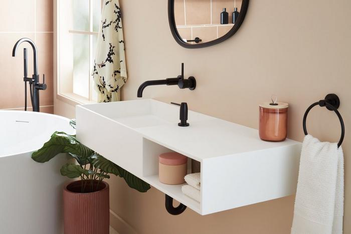 6 Renovations Featuring a Wall Mount Bathroom Faucet