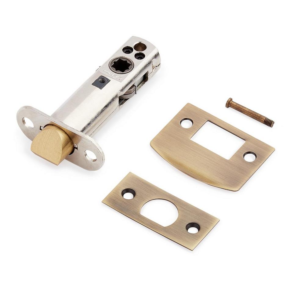 Piran Solid Brass Interior Door Set - Lever Handle - Privacy - 2-3/4" Backset - Left Hand - Anti, , large image number 1