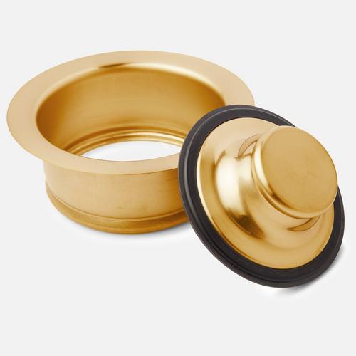 brushed gold finish for kitchen drain