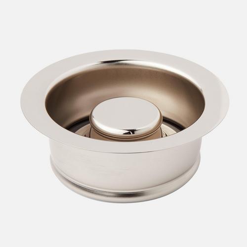 3-1/2" Disposer Flange & Stopper in Polished Nickel